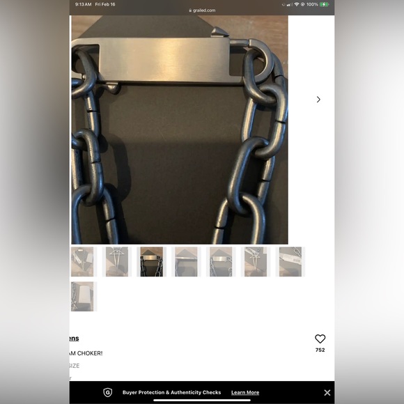 Rick Owen’s Metal Pentagram Choker - Picture 12 of 12